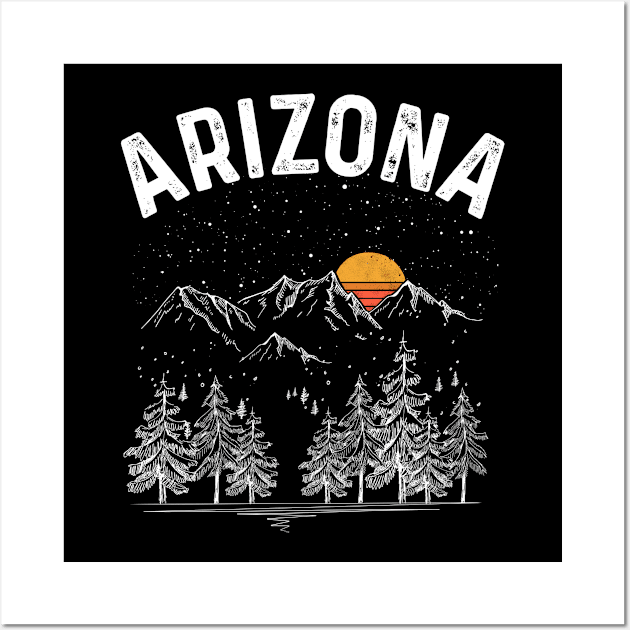 Vintage Retro Arizona State Wall Art by DanYoungOfficial